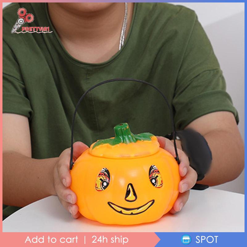 Xô Đựng Kẹo Có Tay Cầm Trang Trí Halloween