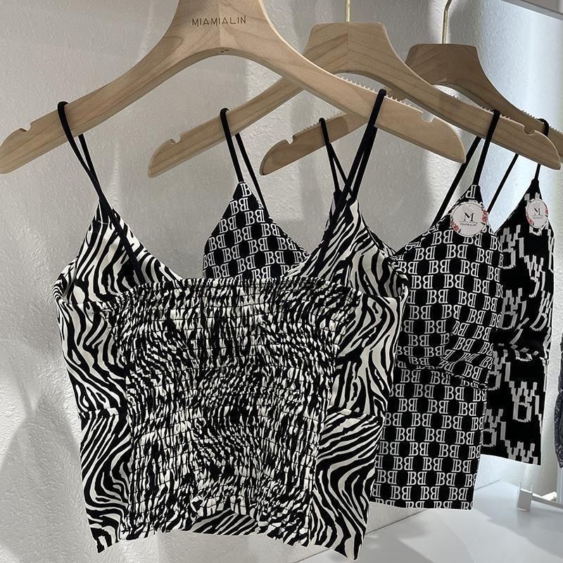 Áo Ngực Hai Dây In Họa Tiết Ngựa Vằn Thời Trang Mới 2023 Cho Nữ