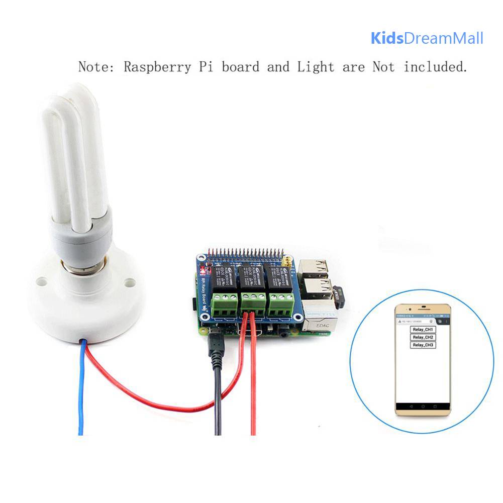 Bảng Mạch Mở Rộng 3 Kênh GPIO Dành Cho Raspberry Pi 3 Model B