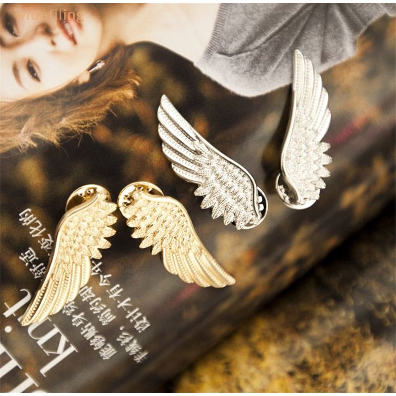 Set 2 Ghim Cài Áo Hình Đôi Cánh Thời Trang Cho Nữ