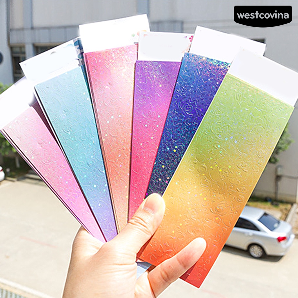 [WSTN]✎Bộ 3 Miếng Dán Trang Trí Sổ Tay Lấp Lánh DIY