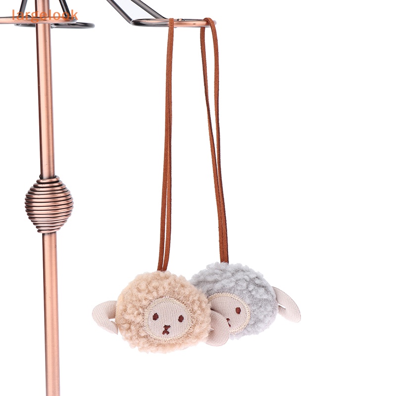 Móc Khóa Hình Chú Cừu Nhồi Bông Dễ Thương Chống Mất Tích Hợp Thẻ Tên Cho Ba Lô Mẫu Giáo