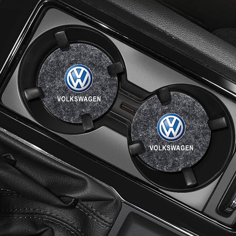 Car Water Cup Mat round Storage Cup Slot Coaster Creative Personality High-End Felt Water Cup Mat to Remove Abnormal Sound TN5V