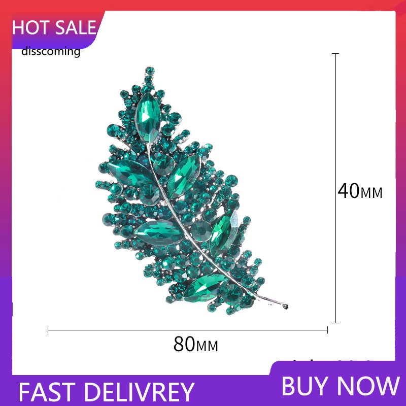 Áo Thun SL SL SL SL Thiết Kế Trẻ Trung Năng Động| Trâm Cài Áo Hình Chiếc Lá Đính Đá Thời Trang Cho Nữ