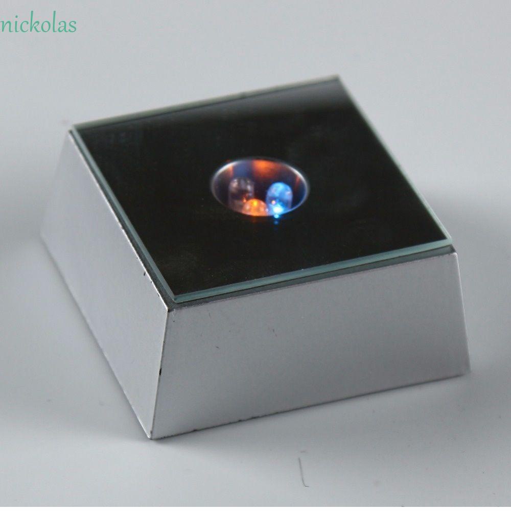 NICKOLAS Giá Đỡ Trưng Bày Tượng Nhỏ 3 Đèn LED Thay Đổi Màu Sắc Trang Trí Nhà Cửa