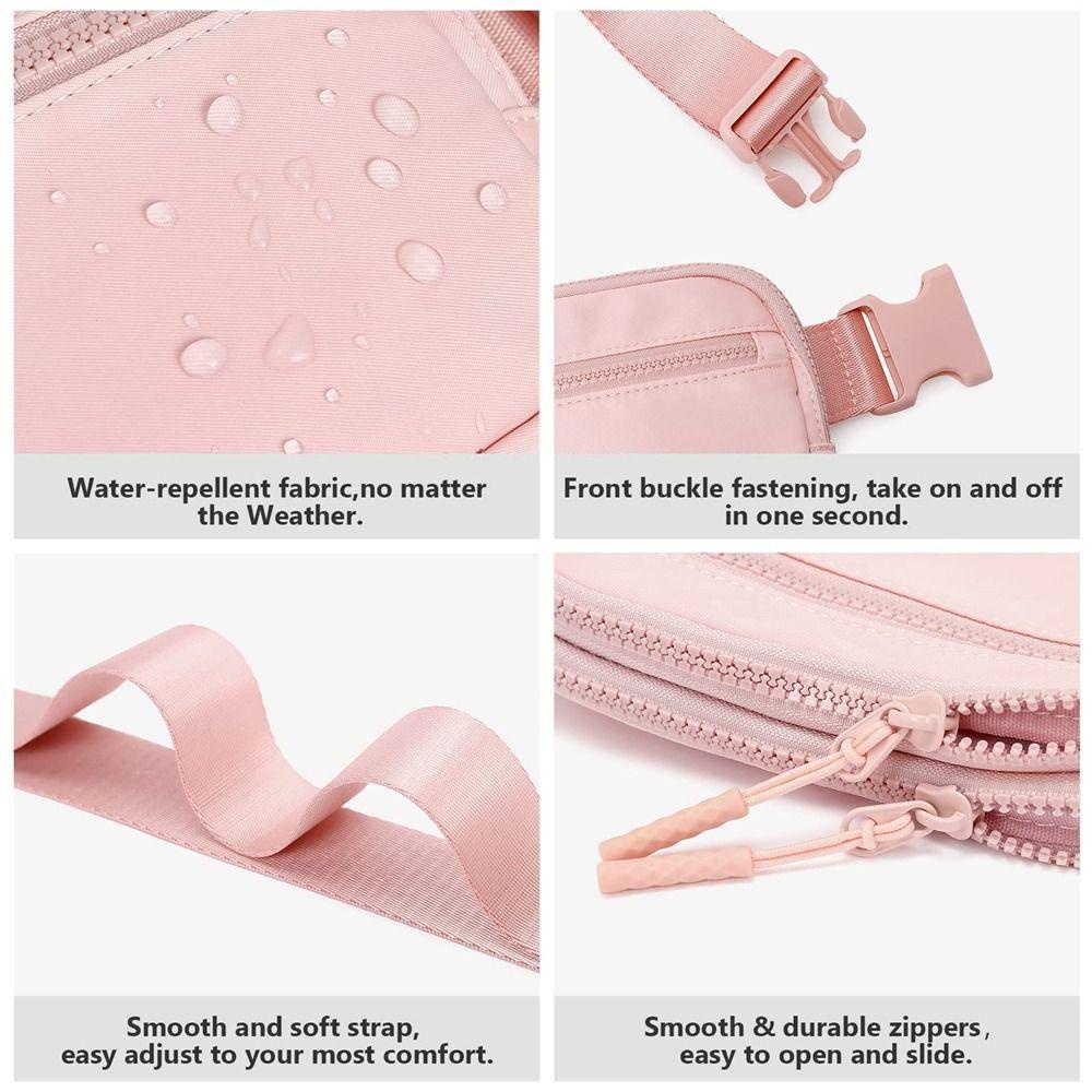 OSIER1 Túi Đeo Thắt Lưng Nhỏ Gọn Nhẹ Có 4 Ngăn Khóa Kéo Tùy Chỉnh Thời Trang Cho Nam Và Nữ