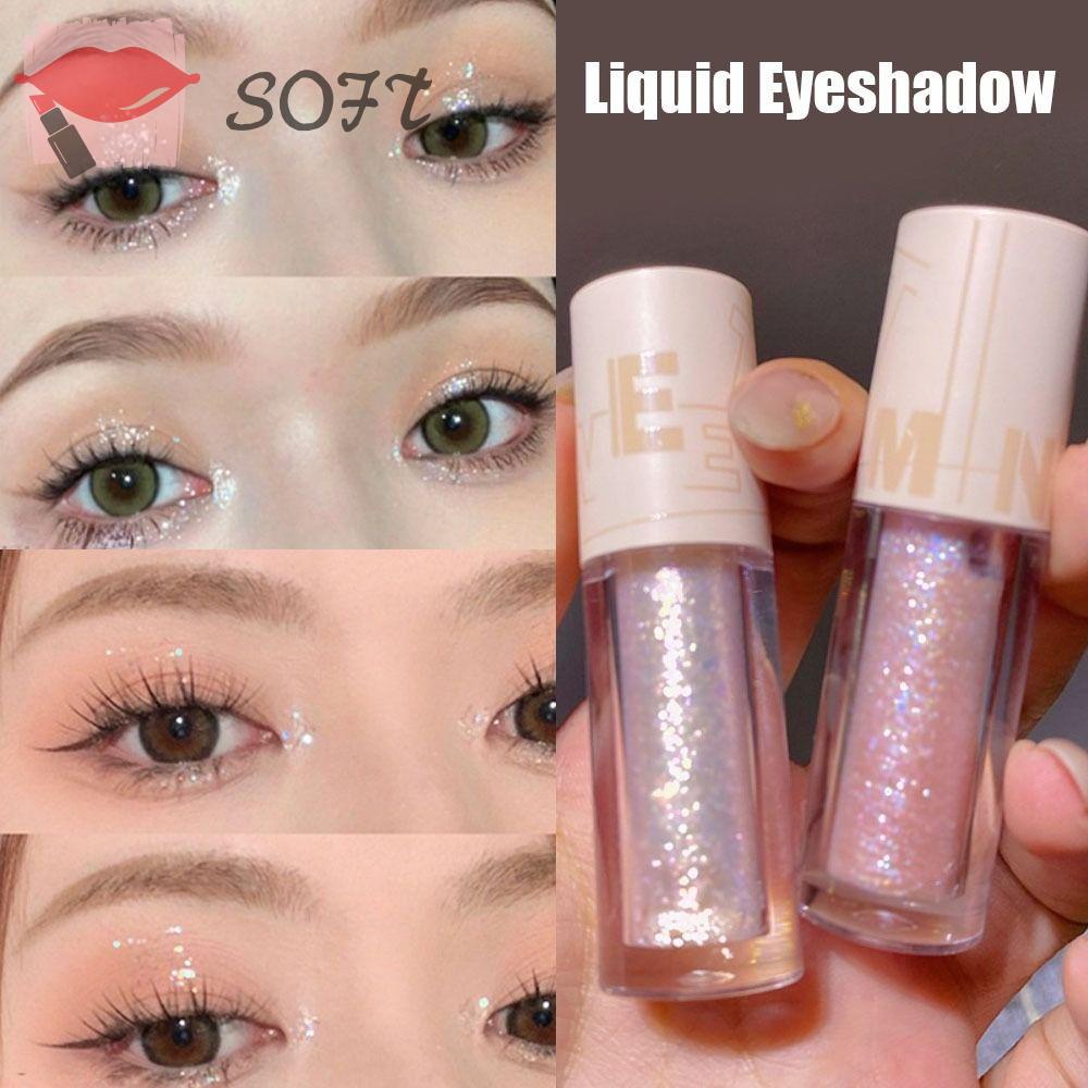 SOFTNESS Set 2 Nhũ Mắt Dạng Gel Lấp Lánh Kháng Nước Và Lâu Phai Sành Điệu