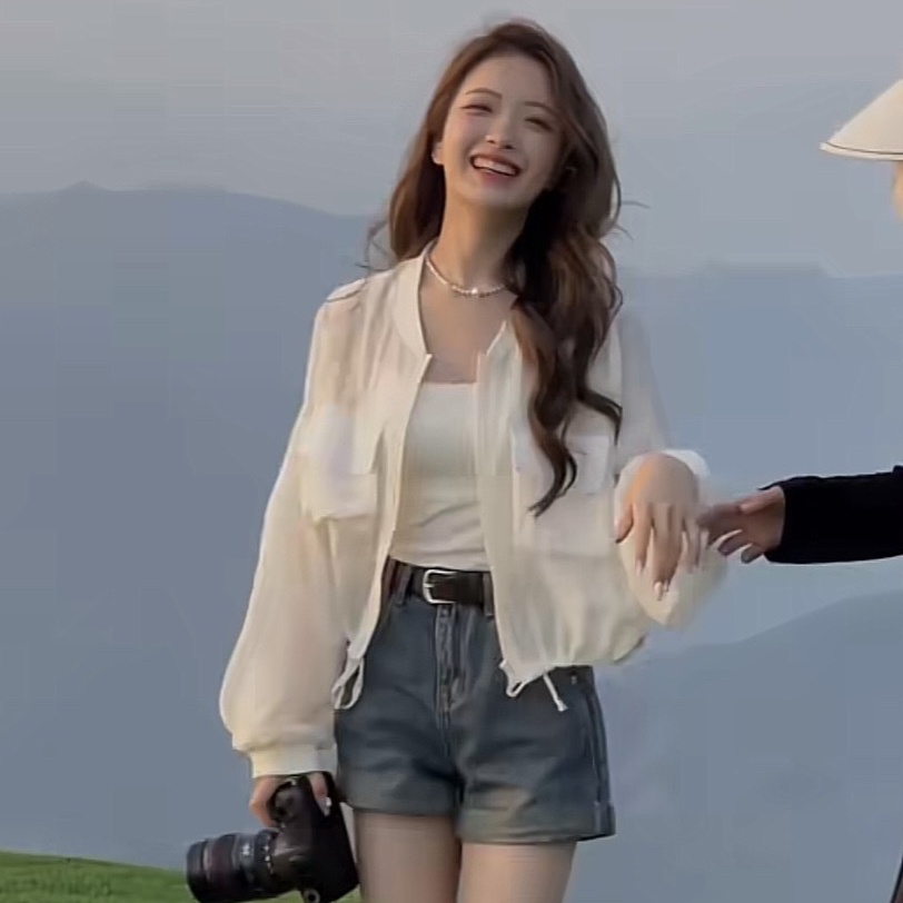 Áo Khoác Cardigan Ngắn Dáng Rộng Chống Nắng Thời Trang Mùa Hè Hàng Mới Dành Cho Bạn Nữ