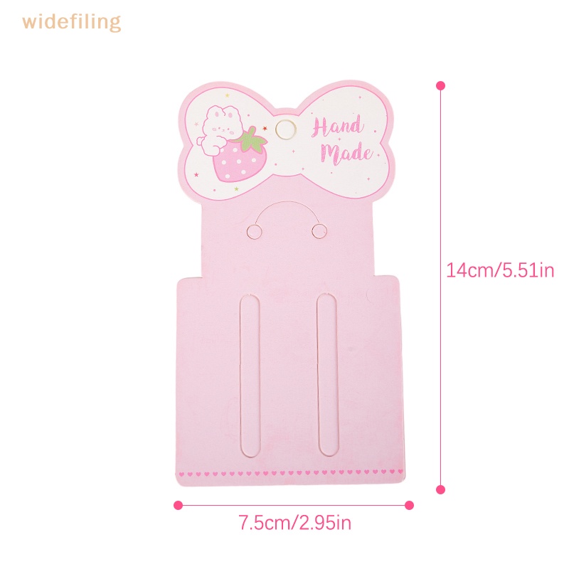 Set 50 Thẻ Giấy Hình Nơ Dễ Thương Dùng Để Trưng Bày Kẹp Tóc / Trang Sức DIY