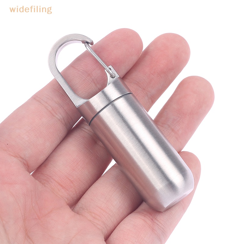 Hộp Đựng Thuốc Mini Bằng Thép Không Gỉ Chống Thấm Nước Tiện Dụng Mang Theo Du Lịch Cắm Trại