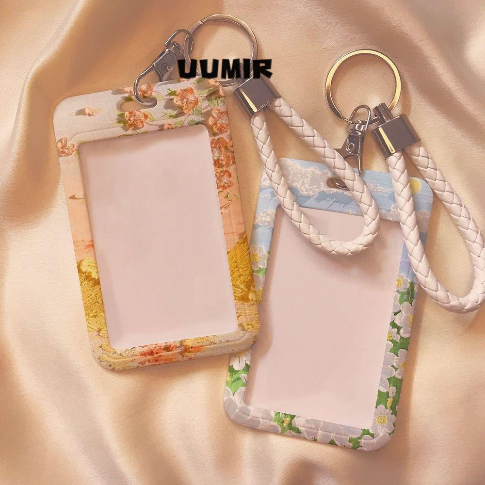 UUMIR Ví Đựng Thẻ Bằng Nhựa Họa Tiết Hoạt Hình Dành Cho Nam Nữ