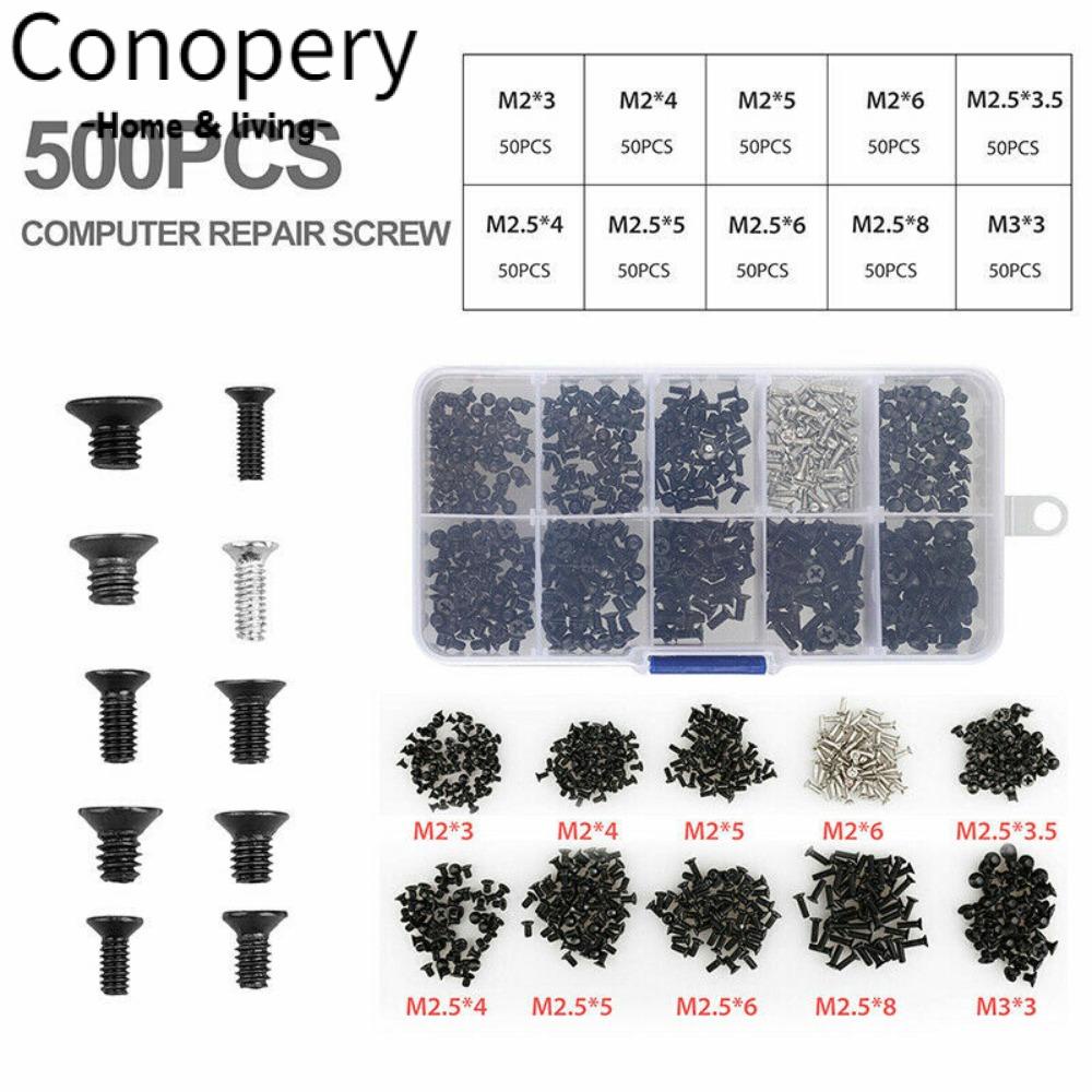 CONOPERY Bộ Ốc Vít M2M2.5M3 Bằng Thép carbon Cho Máy Tính