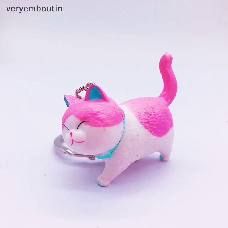 Móc Khóa Kim Loại Hình Mèo Dễ Thương