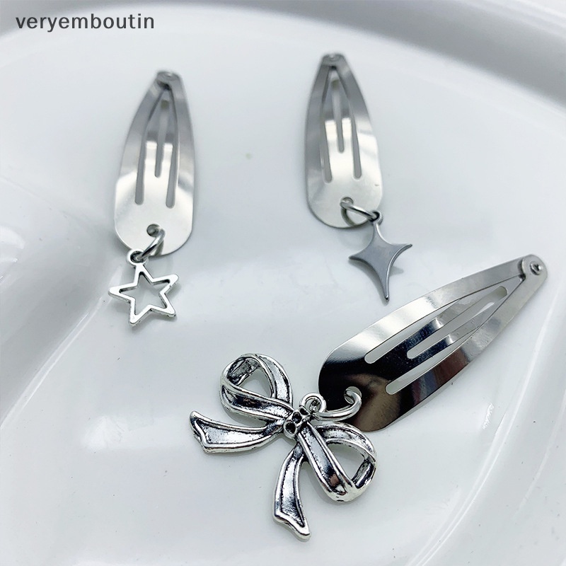 Kẹp Tóc Kim Loại Y2K Thời Trang Vintage Cho Nữ