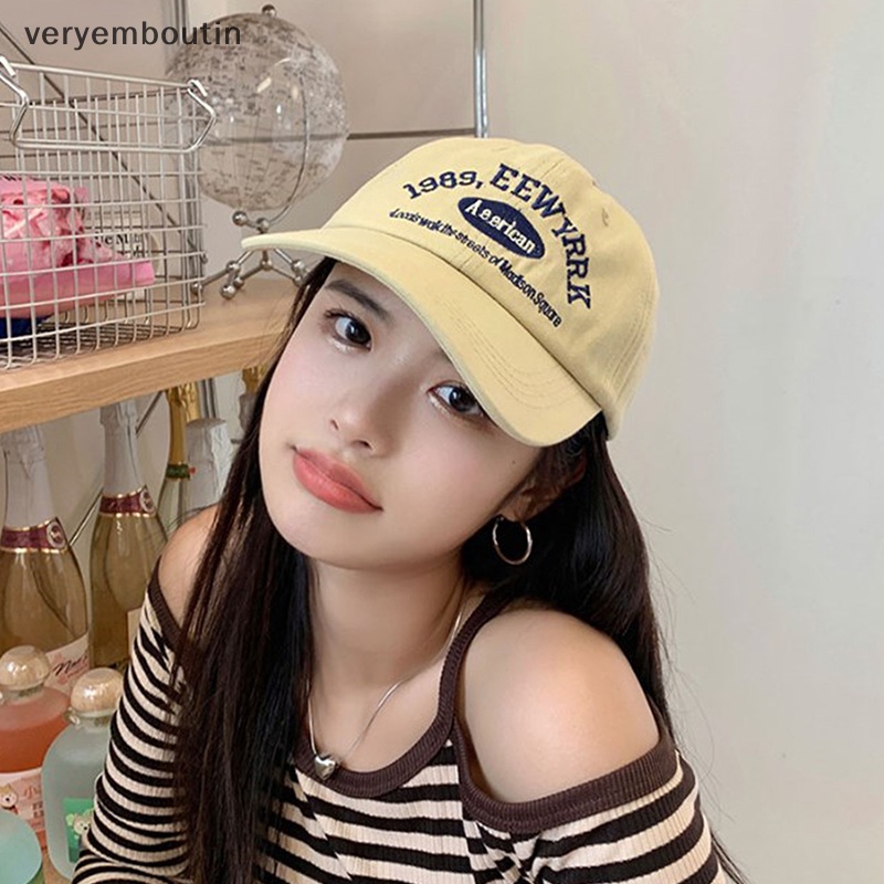 Mũ Lưỡi Trai Màu Trơn Thêu Chữ Phong Cách Hiphop Cho Nam Và Nữ