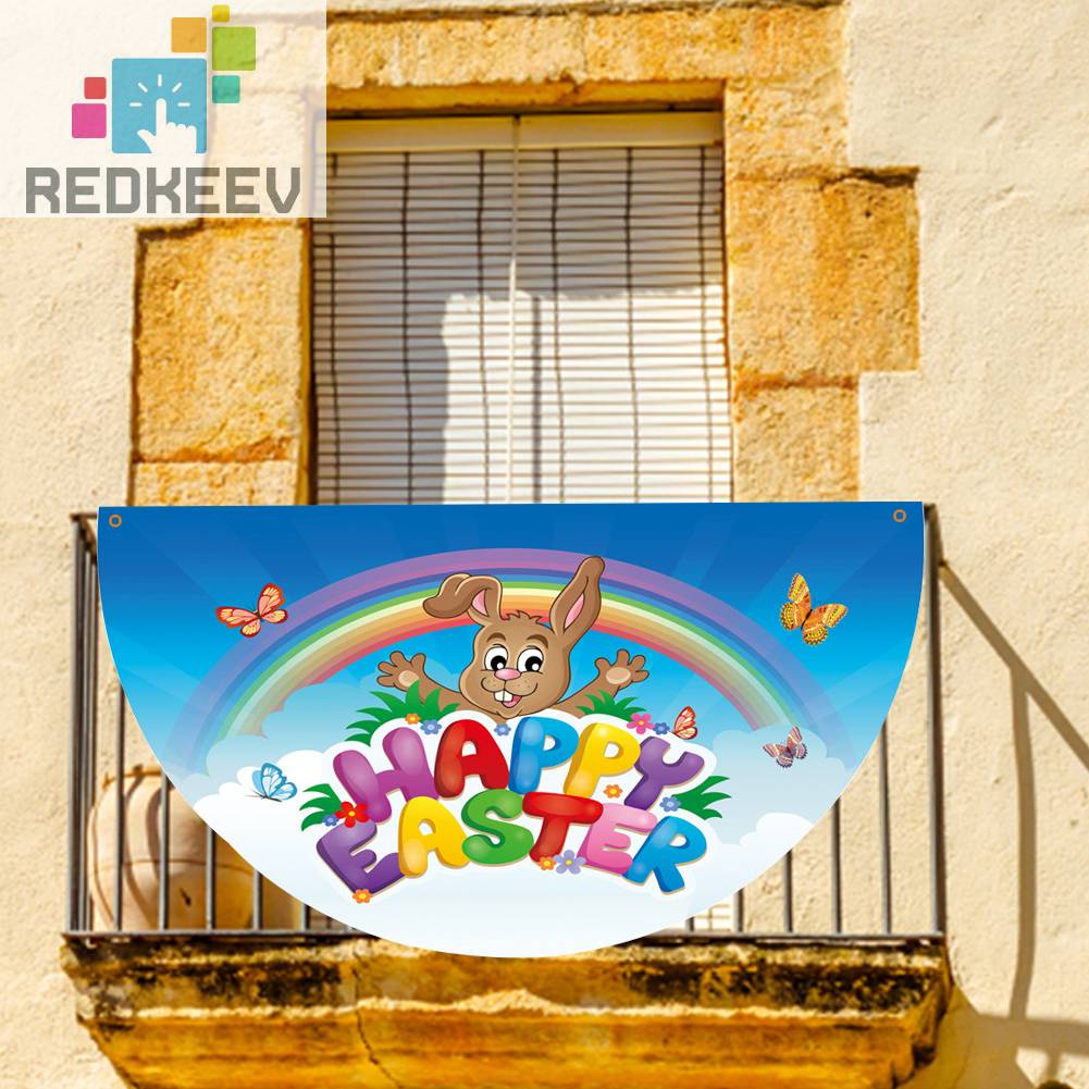 Cờ Trang Trí Hình Thỏ Hoạt Hình Chống Thấm Nước