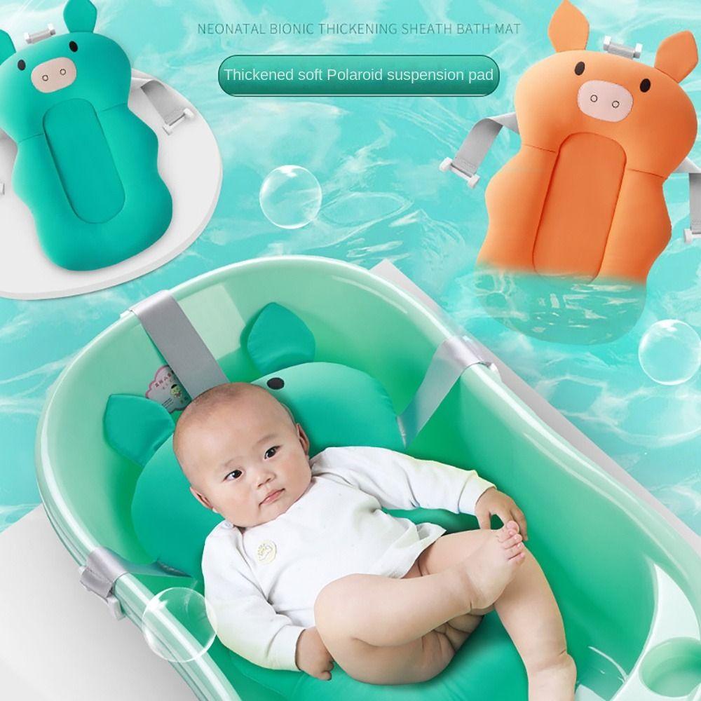 NIUYOU 1 Tấm Đệm Bông Lycra Với 3 Khóa Cài Tùy Chỉnh Hỗ Trợ Tắm Cho Bé Sơ Sinh