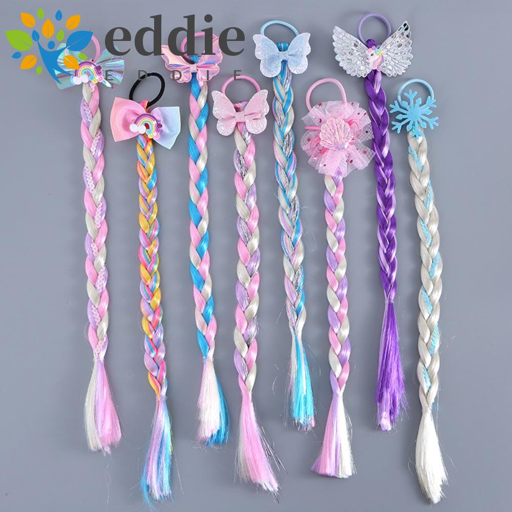 26EDIE Dây Buộc Tóc Đuôi Ngựa Bằng Sợi Tổng Hợp Chất Lượng Cao DIY Họa Tiết Hoạt Hình Nhiều Màu Sắc Dành