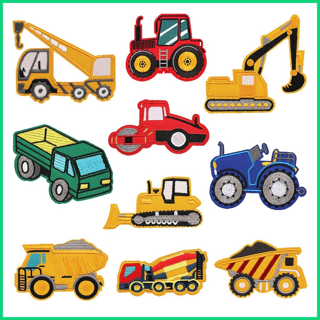 Set 10 Miếng Vá Ủi Quần Áo Hình Hoạt Hình Xinh Xắn