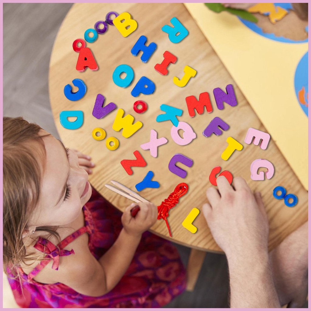 Đồ Chơi Hạt Xỏ Dây Giáo Dục Theo Phương Pháp Montessori Cho Bé Trai Bé Gái