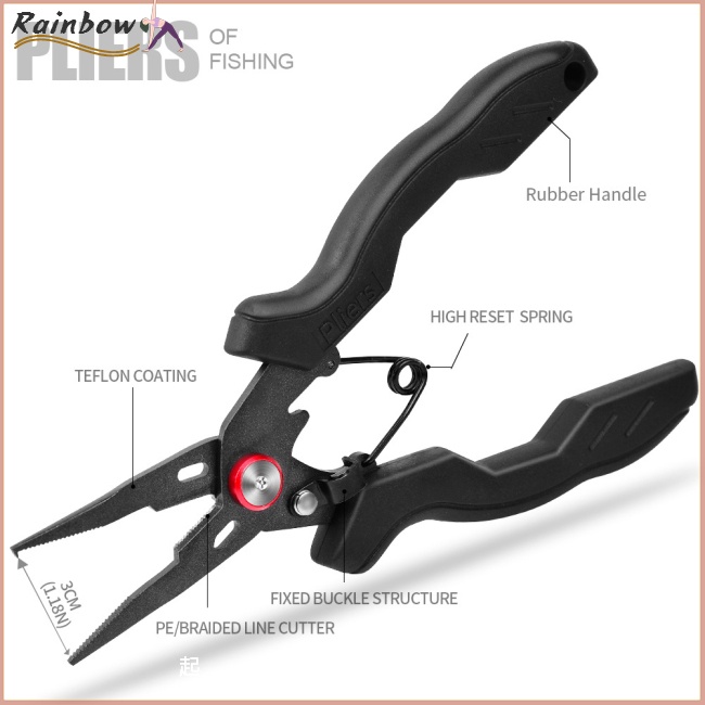 Kìm Gỡ Lưỡi Câu Cá Bằng Thép Không Gỉ Tiện Dụng