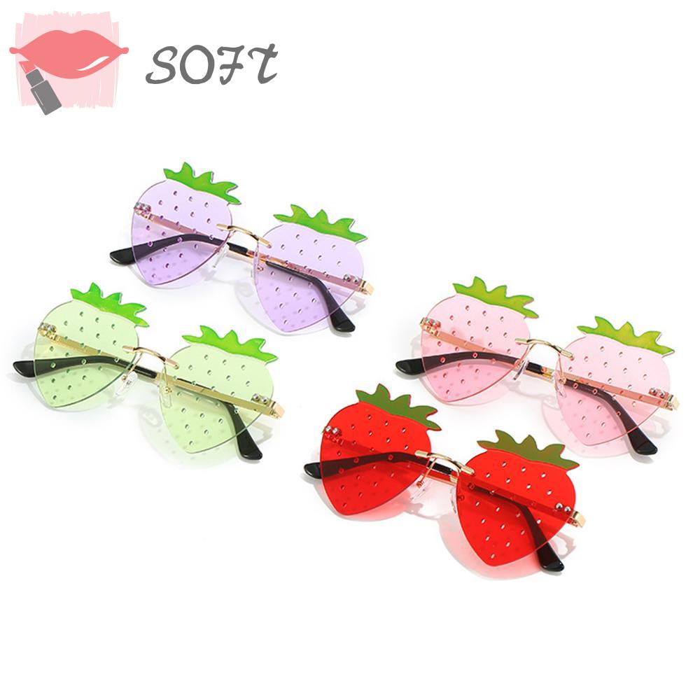 SOFTNESS Kính Chống Nắng Không Vành Y2K Bằng Kim Loại Phong Cách Hip Hop Đường Phố Cho Lễ Hội / Tiệc Tùng / Rave