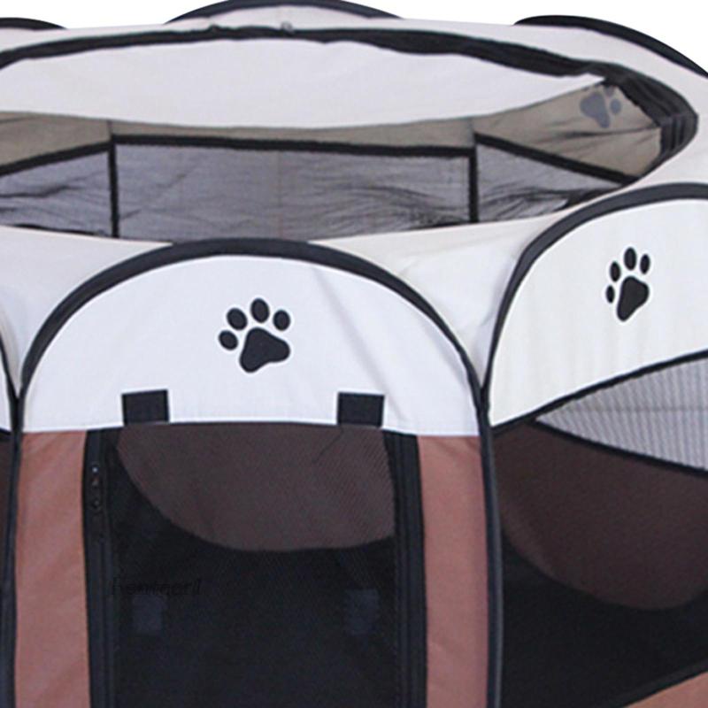 Lều Hình Bát Giác Trọng Lượng Nhẹ Gắn Cửa Có Thể Gấp Gọn Cho Thú Cưng Chó Mèo Thỏ