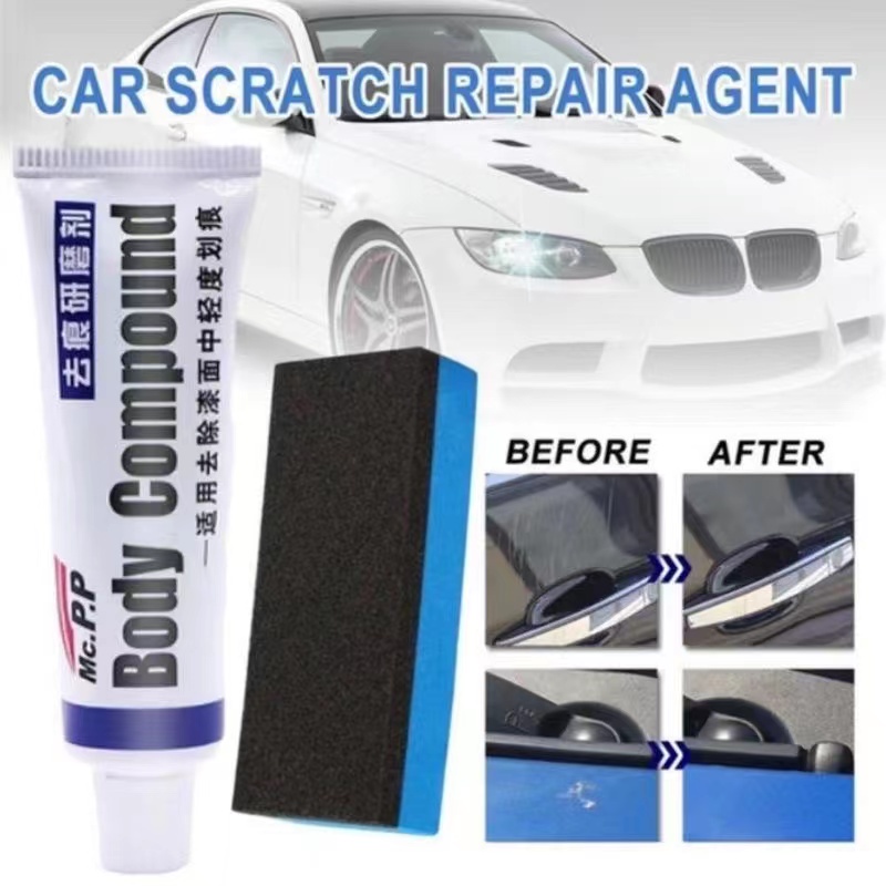 Bodywork compound paste/repair kits and restorers for the repair of car body scratches and scuffs