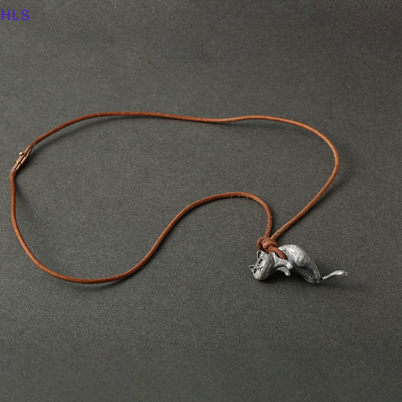 [HLS] Vòng Cổ Choker Dạng Dây Xích Màu Nâu Hình Mèo Dễ Thương Phong Cách Harajuku Cổ Điển Làm Quà Tặng Ngày Cưới