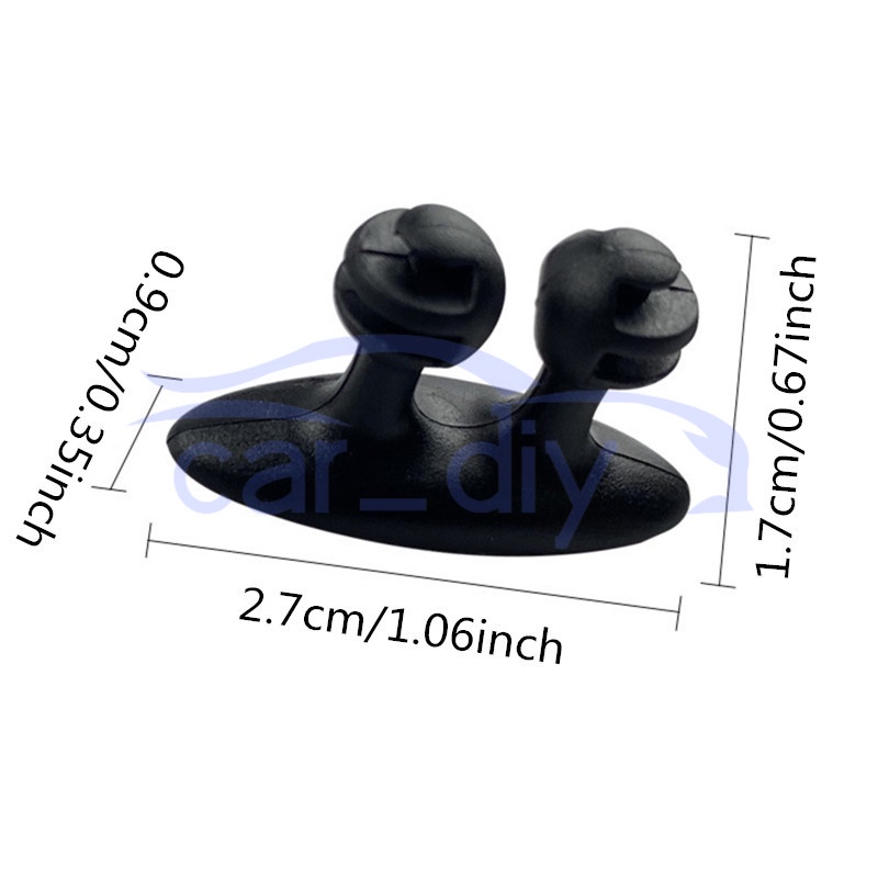 Giá Đỡ Cố Định Dây Cáp Sạc / Tai Nghe Điện Thoại Trên Xe Hơi Tiện Dụng