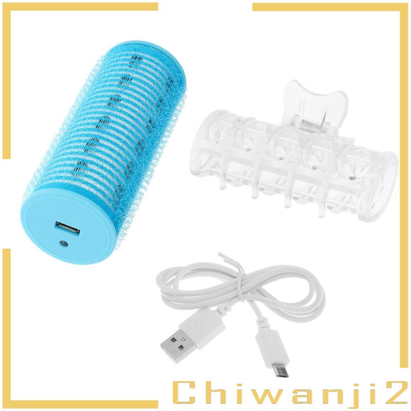 Bộ Dụng Cụ Uốn Tóc DIY Cổng Sạc USB Tiện Dụng