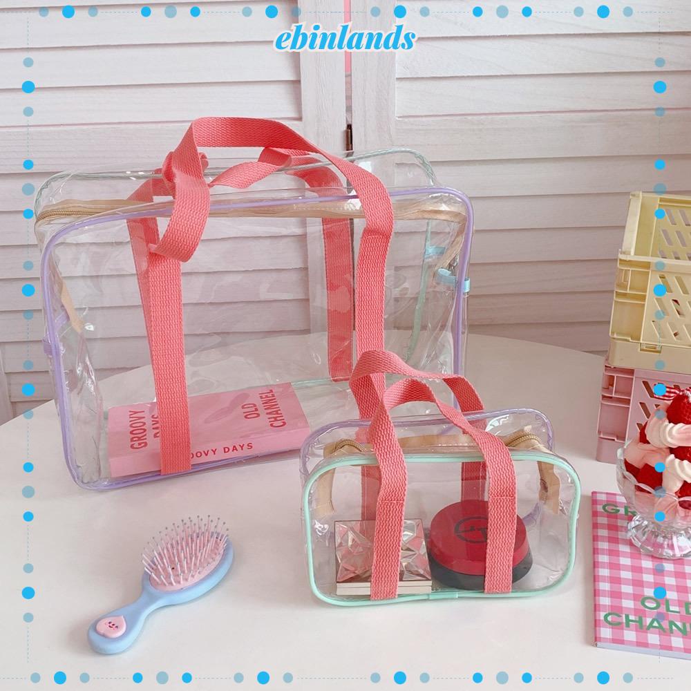 EBINLANDS Túi Đeo Vai Trong Suốt Chống Thấm Nước Dùng Khi Đi Mua Sắm / Du Lịch