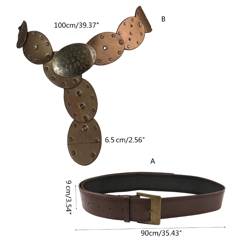 Thắt Lưng Khóa Kim Loại Phong Cách Punk Cá Tính Cho Nữ