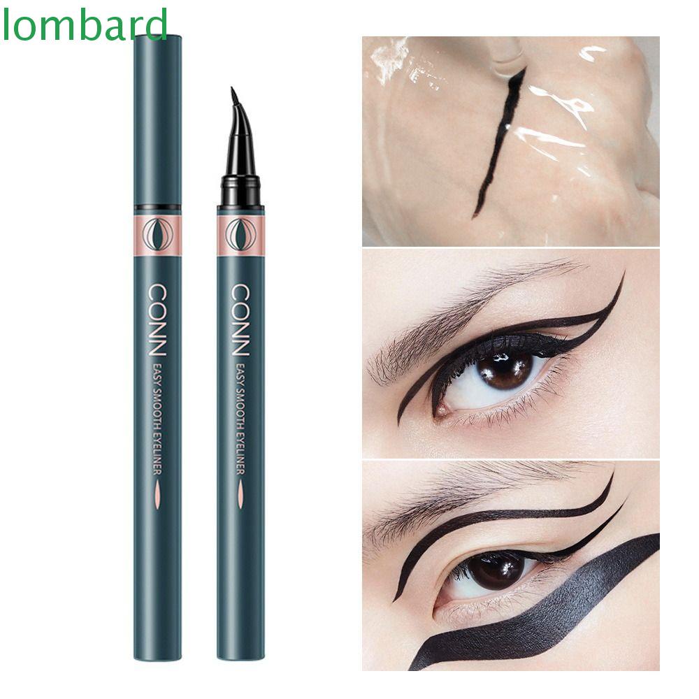 LOMBARD Bút Kẻ Mắt Dạng Lỏng Màu Đen Tự Nhiên Lâu Trôi Chống Thấm Nước Không Nhòe
