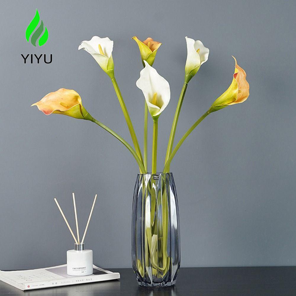 YIYU Cây Hoa Calla Lilies Nhân Tạo Bằng Lụa Trang Trí Nhà Hàng / Tiệc Cưới