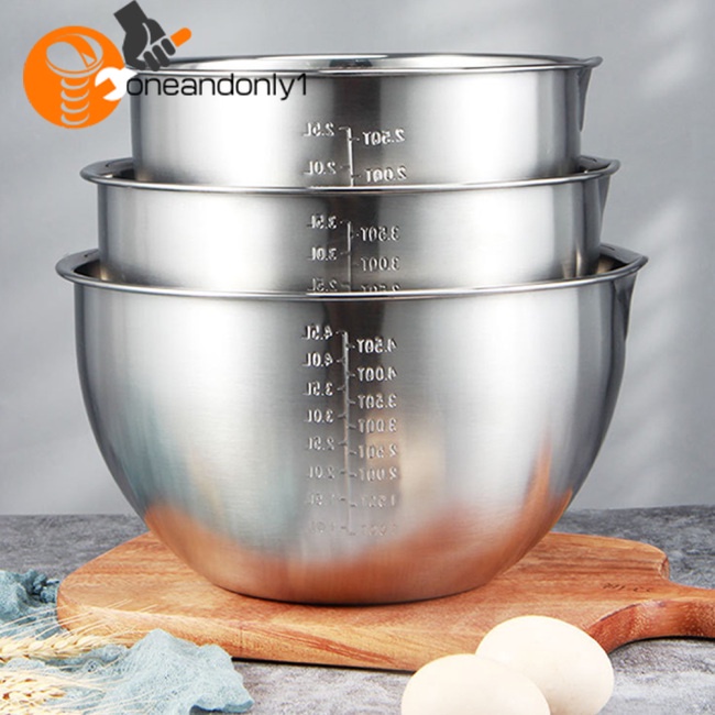 Bát Trộn Bằng Thép Không Gỉ Chống Trượt Tiện Dụng Cho Nhà Bếp