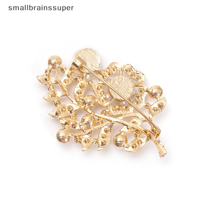 Ghim Cài Áo Hình Hoa Đính Ngọc Trai Giả Chống Ánh Sáng Thời Trang Cho Nữ