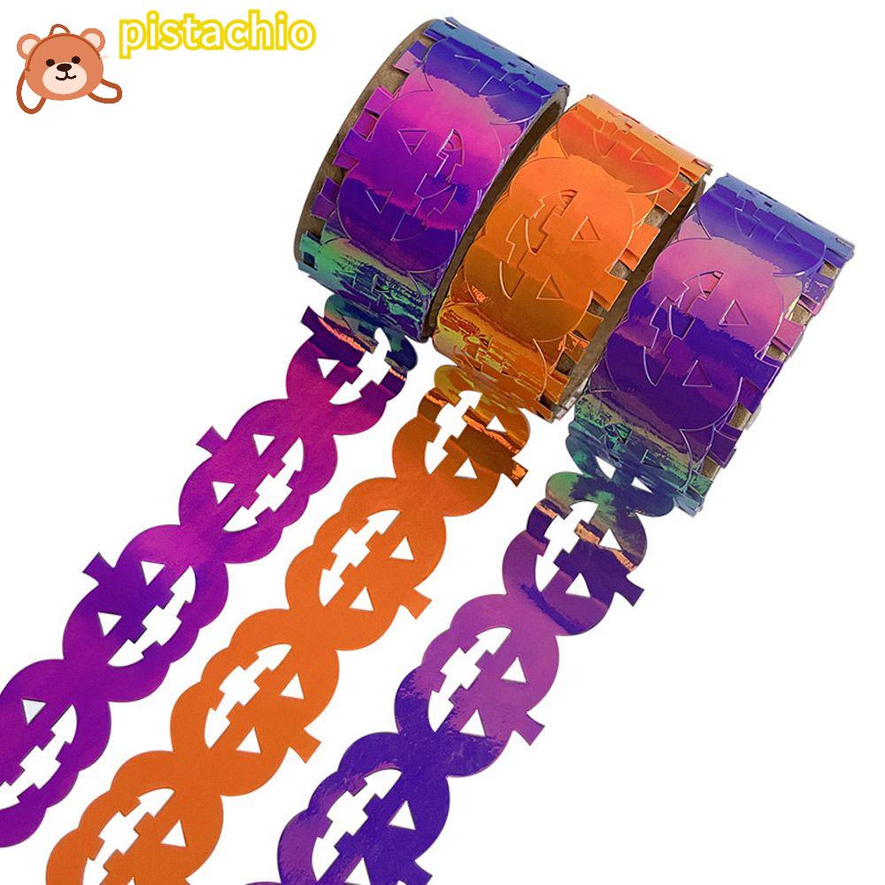 PISTA Cuộn Băng Keo Dán Hình Bí Ngô Nhiều Màu Sắc