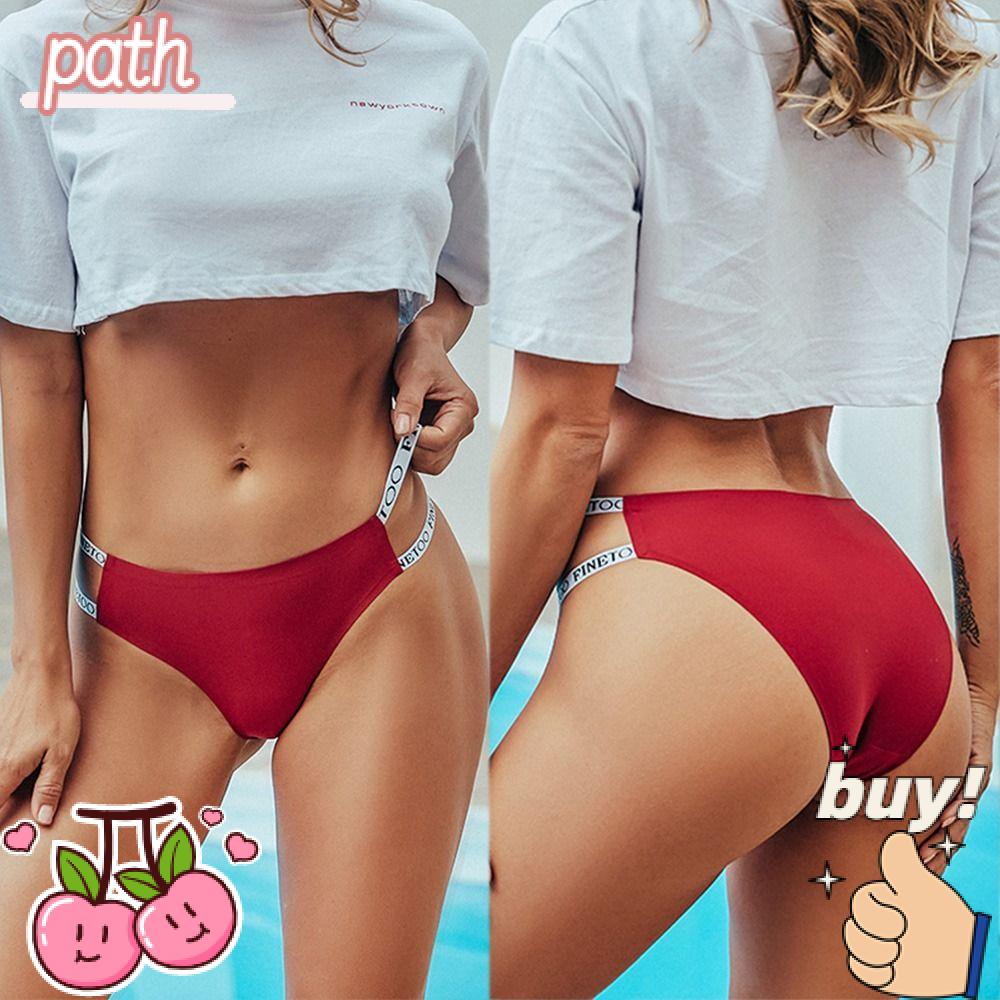 PATH Quần Lót Satin Lưng Thấp Không Đường May Gợi Cảm Dành Cho Nữ