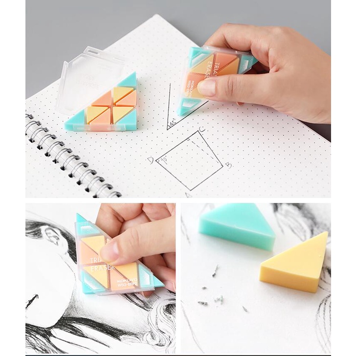 Gôm Tẩy WSG-ERF2 Hình Tam Giác Sáng Tạo