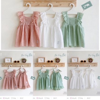 Váy cánh tiên + váy 2 dây đuôi cá kèm quần Hrnee cho bé từ 6m - 4y