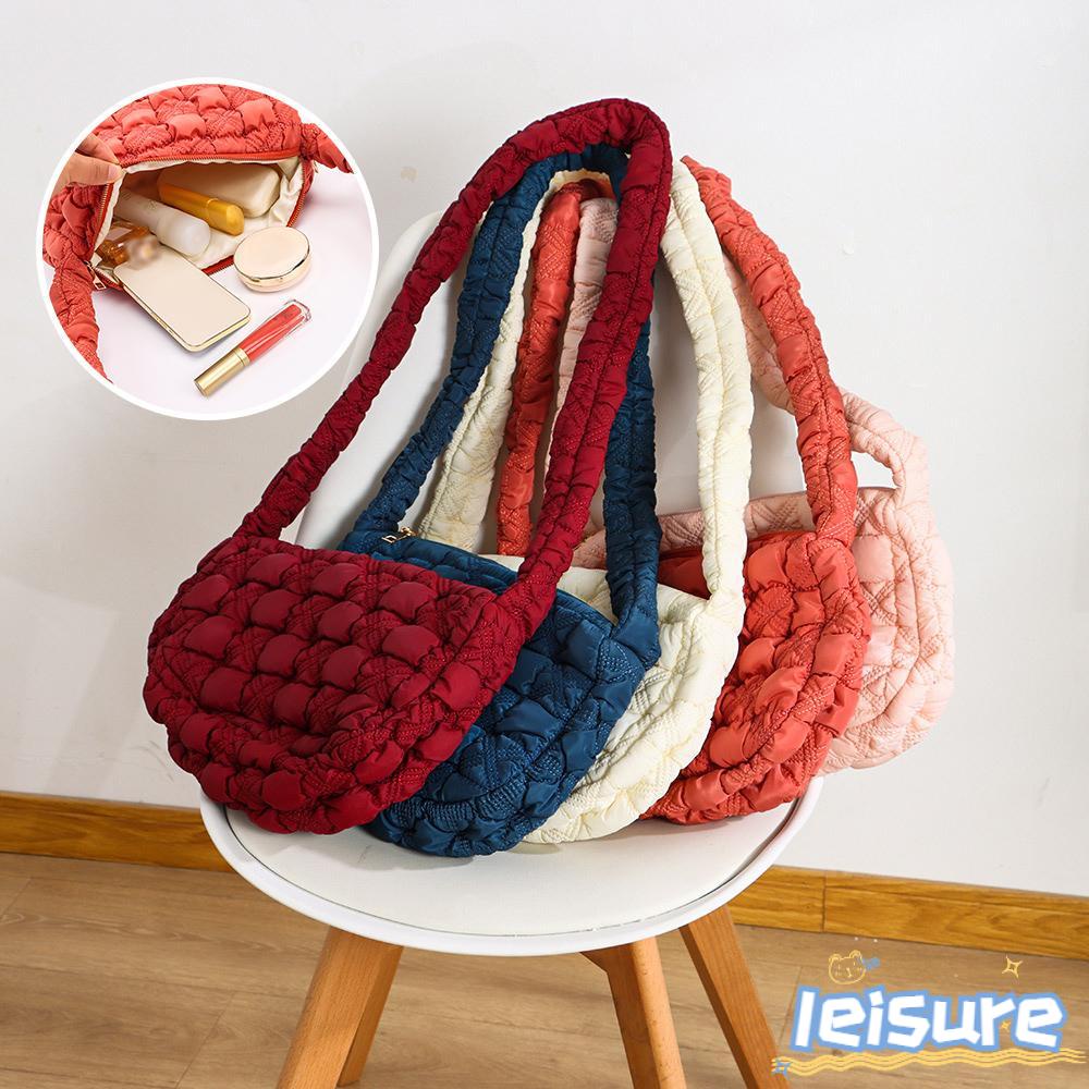 LEISURE Túi Xách Đeo Vai Hình Đám Mây Kích Cỡ Lớn