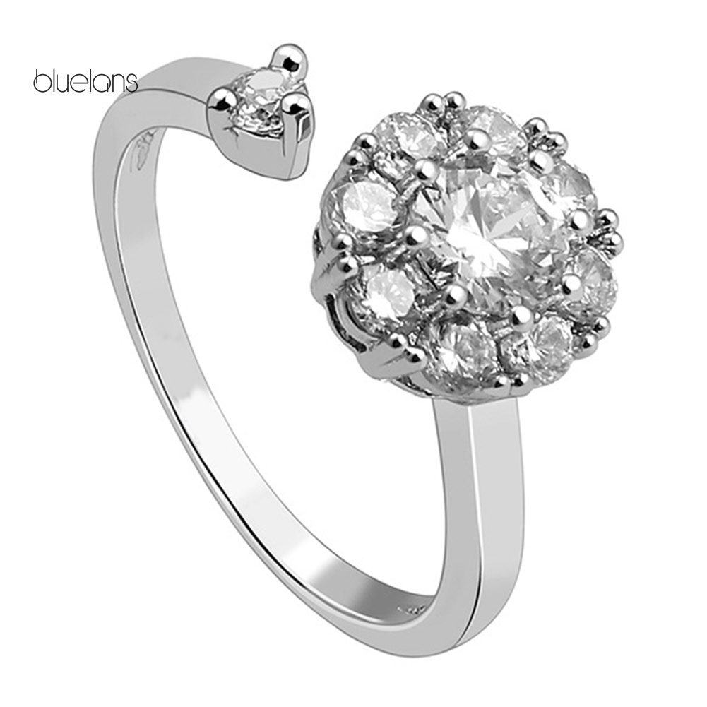 Nhẫn Hở Đính Đá Zircon Thời Trang Cho Nữ
