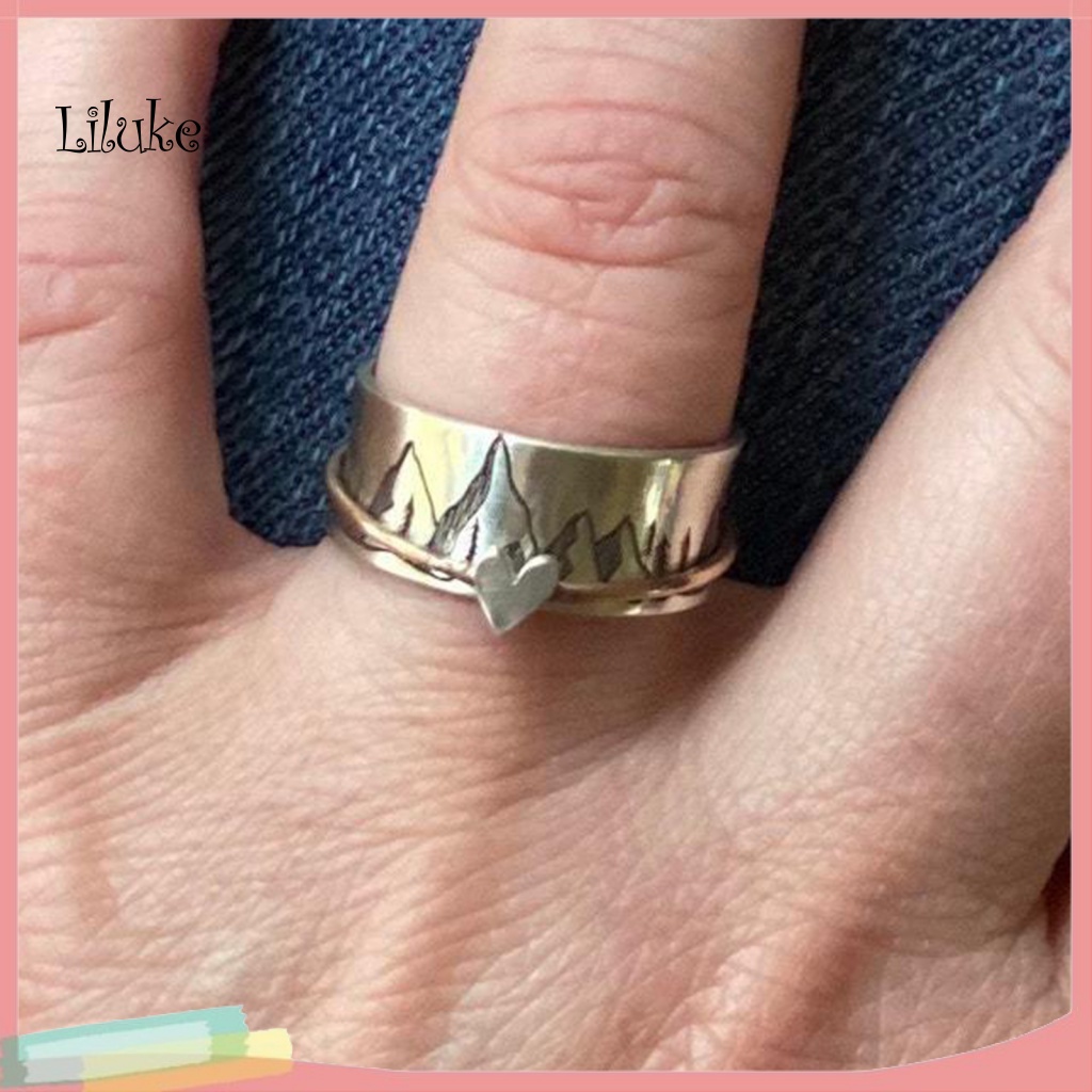 Nhẫn Hợp Kim Chạm Khắc Hoa Văn Tinh Tế Thời Trang