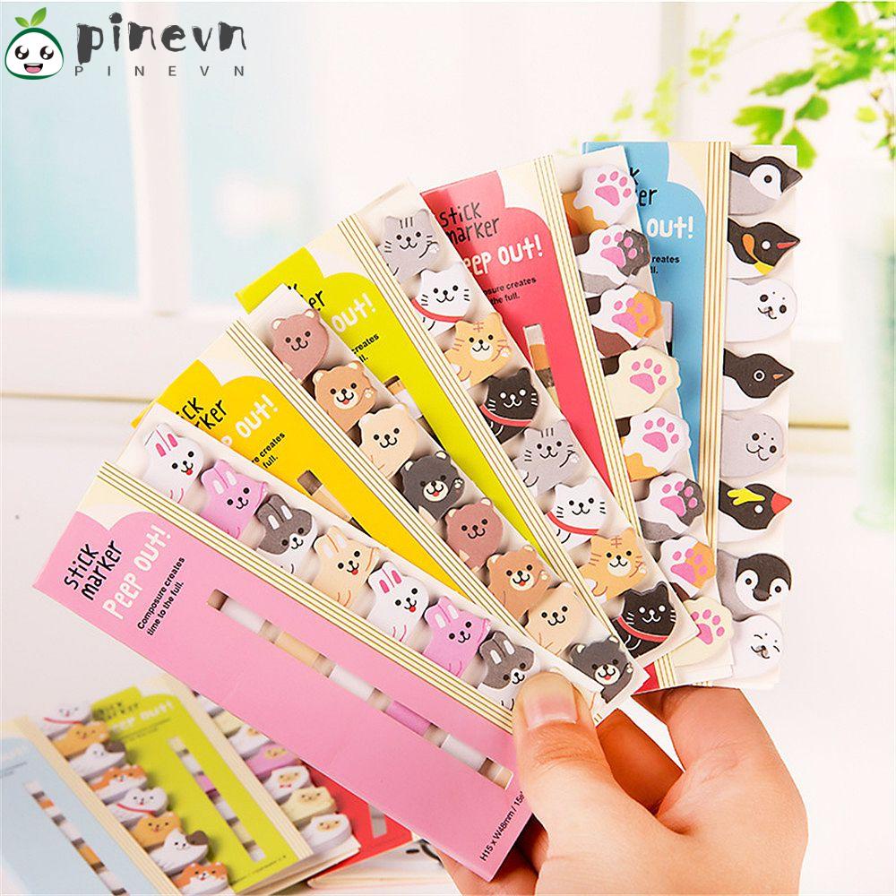 PINEVN Giấy Dán Ghi Chú Đánh Dấu Trang Sách Họa Tiết Đáng Yêu
