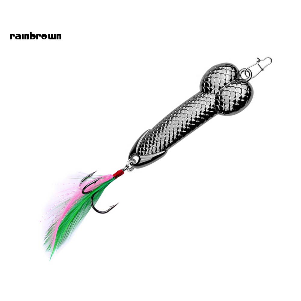 Mồi Câu Cá Giả Bằng Kim Loại Cứng Kèm Móc Câu