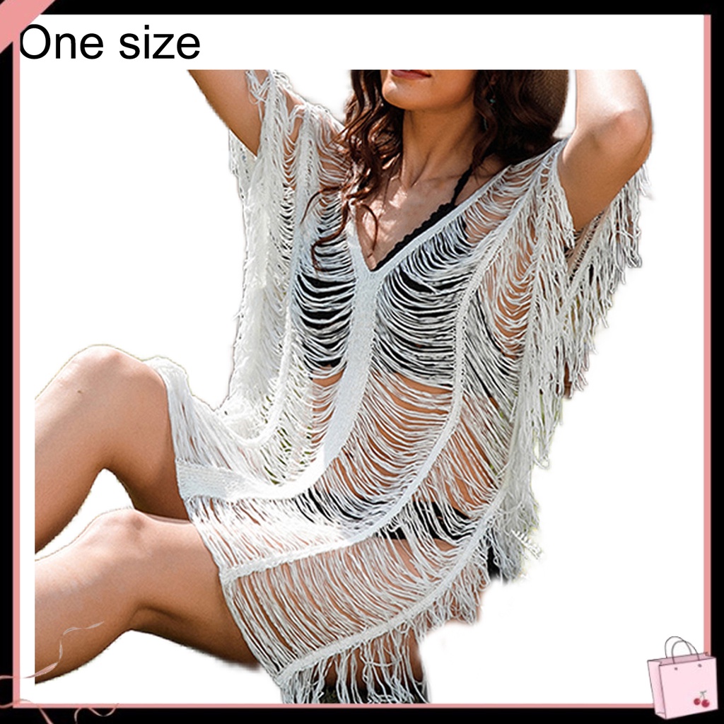 {Soltweter} Áo Khoác Ngoài Bikini Dáng Rộng Bằng Polyester Quyến Rũ Bắt Mắt Cho Nữ Giới