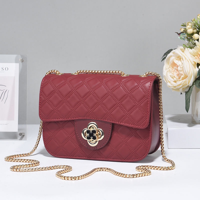 Túi Đeo Chéo Dây Kim Loại Thời Trang Hàn Cho Nữ