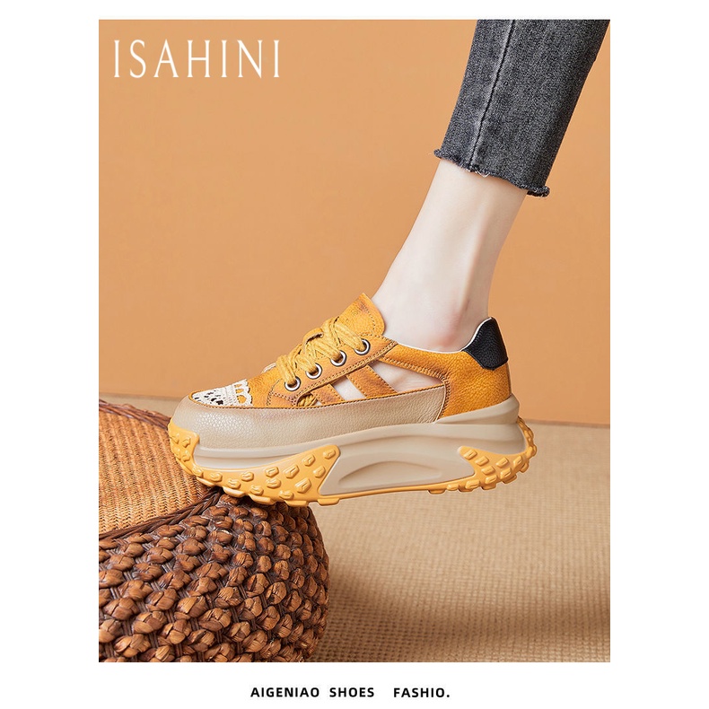 ISAHINI Giày nữ, nữ Giày thể thao Fashion thoải mái 2023 NEW đế cao Bán chạy trên thị trườngThời trang thể thao 070704