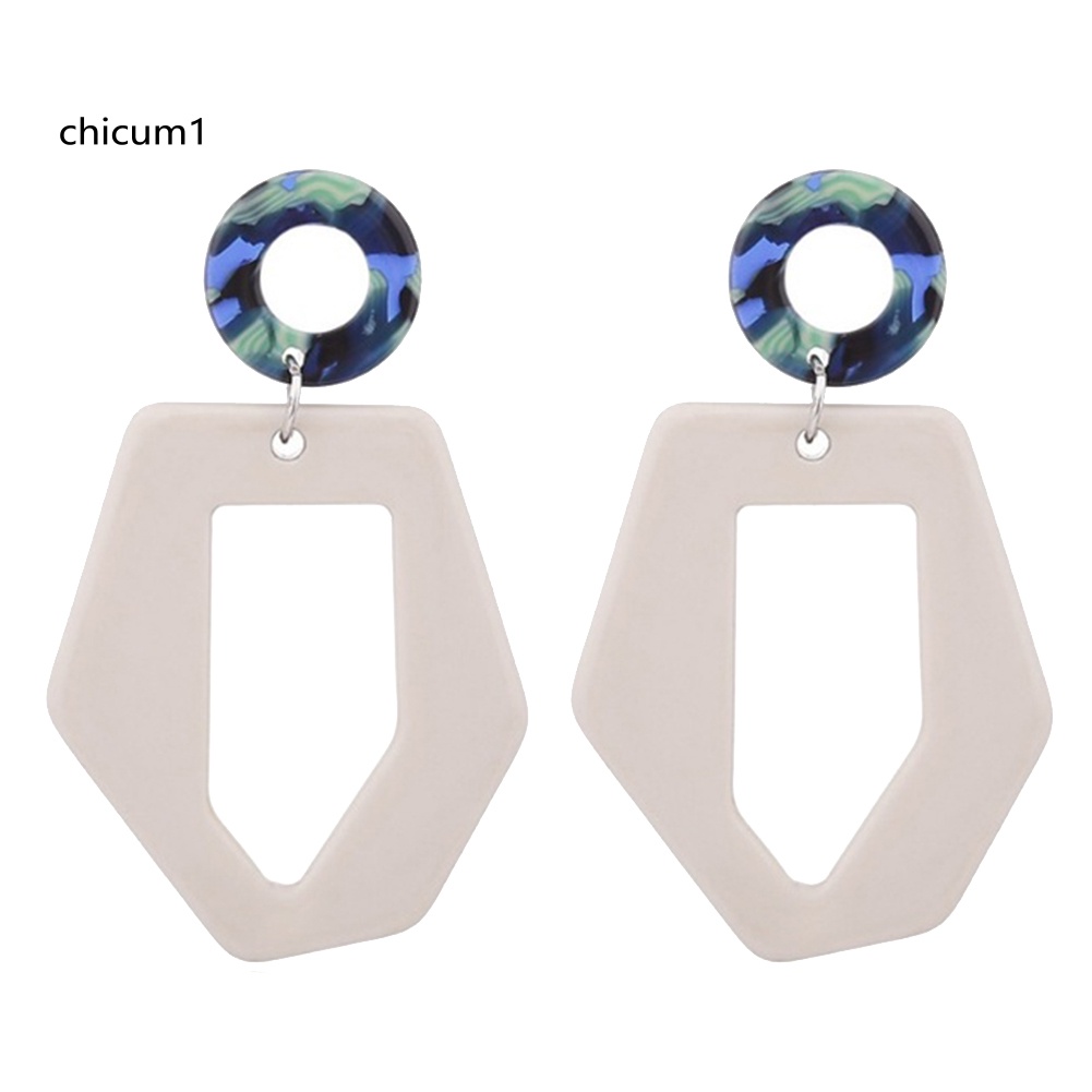 Khuyên Tai Dài Acrylic Thời Trang Cho Nữ